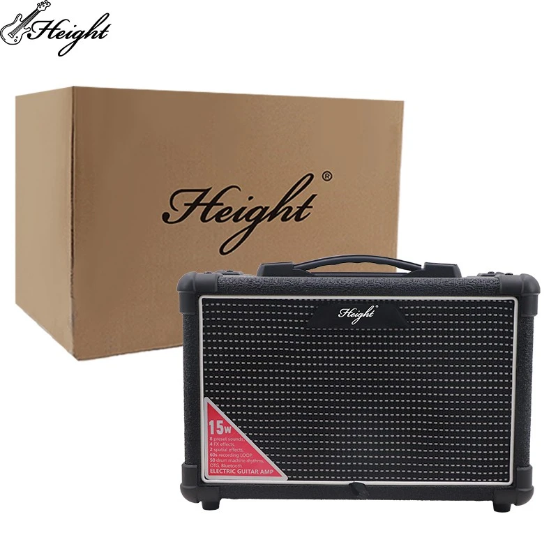 15W 5 Inch 8 Ohm Guitar Amp 8 Preset 4 FX 55 Drum Loop For Factory Wholesale Custom Service suppliers